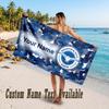 Brighton & Hove Albion Football Design Beach Towel Custom Text Large Towel for Beach Vacation
