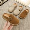Kids' Autumn 2024 Retro Baotou Birkenstock Slippers - Korean Lazy Slip-on Design