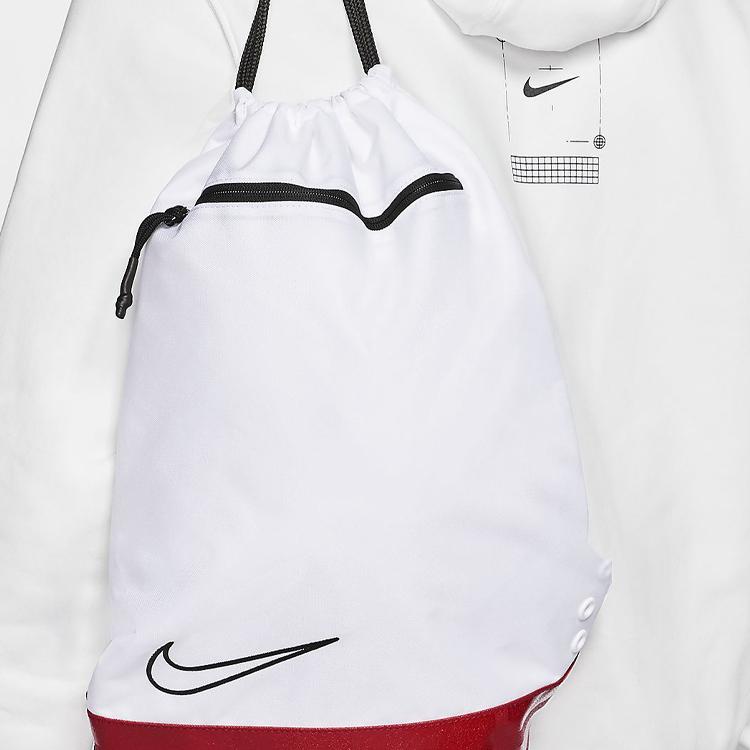 Nike Elite Basketball Fitness Polyester Backpack Men Backpacks White Red Black BA6162-100