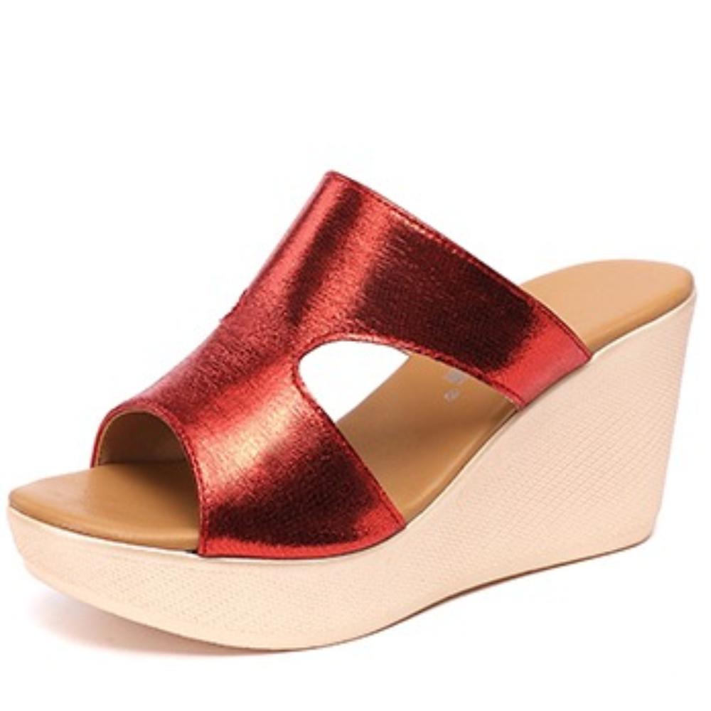 Fashion Summer Slippers Women Wedges Platform Shoes for Women High Heels Slides Woman Sandals Slipper Ladies Shoes Zapatos De Mujer 35