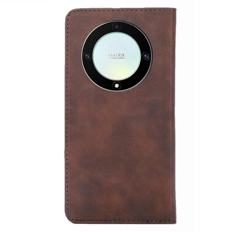 Für Honor X40 5G / X9a 5G / Magic5 Lite 5G Skin-Touch-Telefonhülle Kartenhalter Lederständer Anti-Drop-Abdeckung