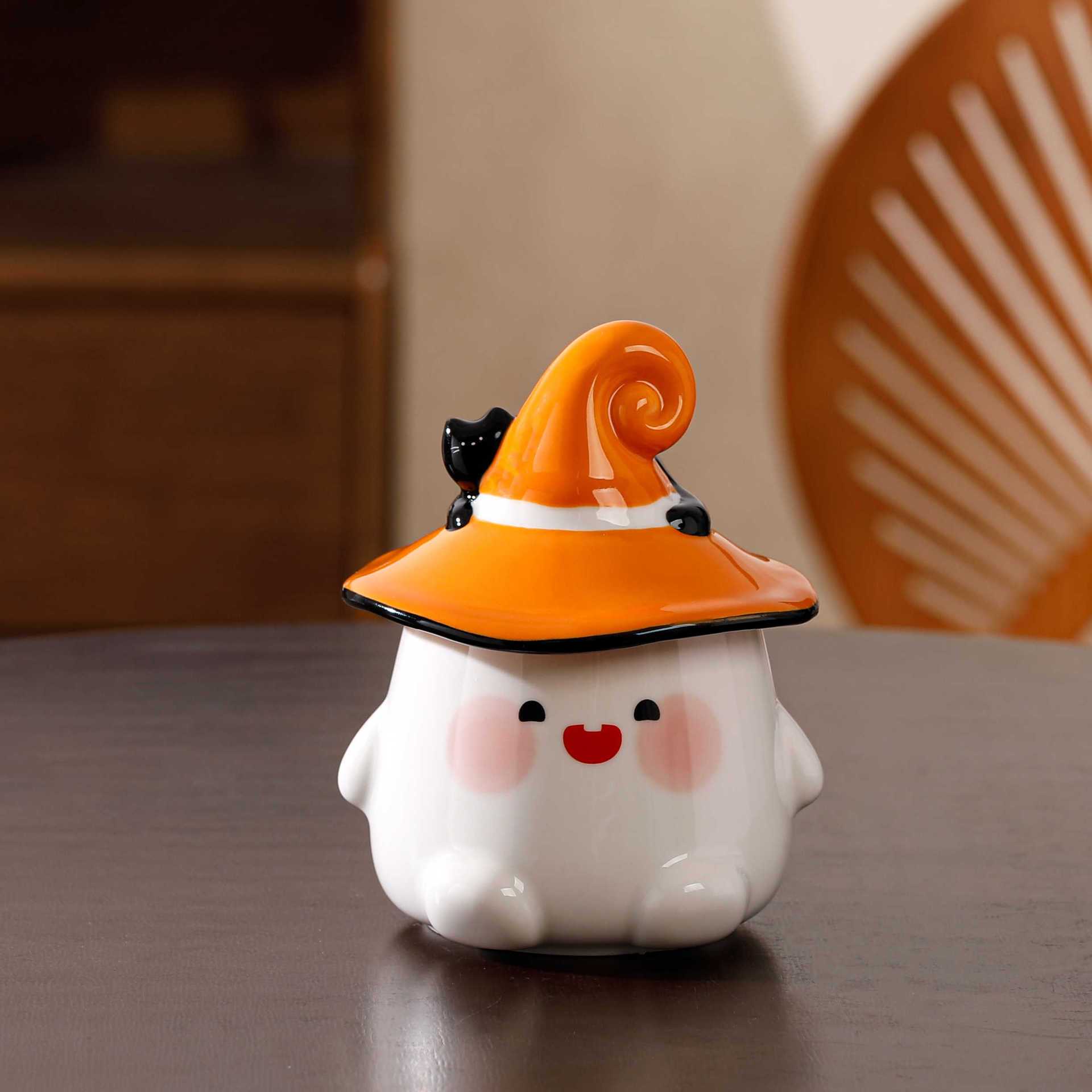 

Волшебная шляпа-привидение Керамическая кружка Подарок на Хэллоуин Детский креативный маленький сувенир Кружка для девочек Подарок на день рождения Кружка 350ML