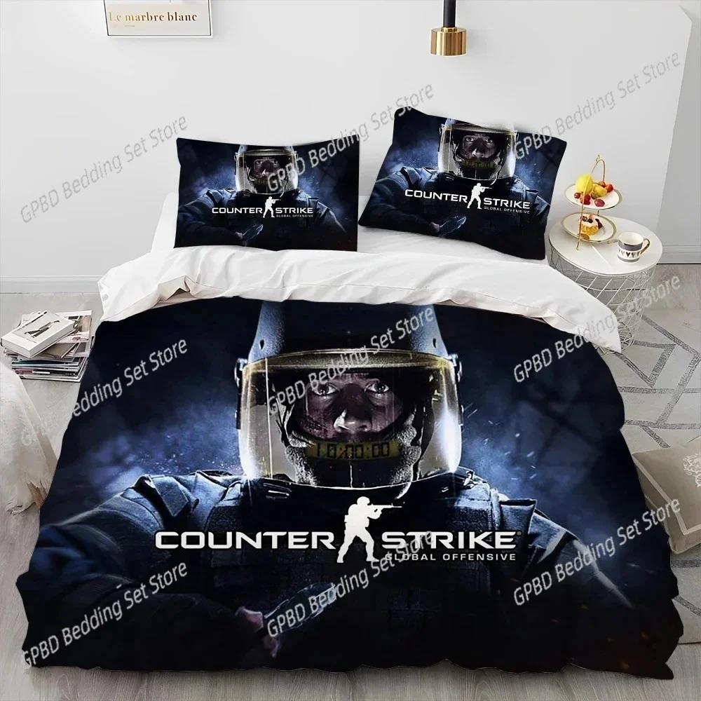 Comforter Cs Go Game Gamer Counter Strike Bedding Set Bedroom Soft Modern S Comefortable And