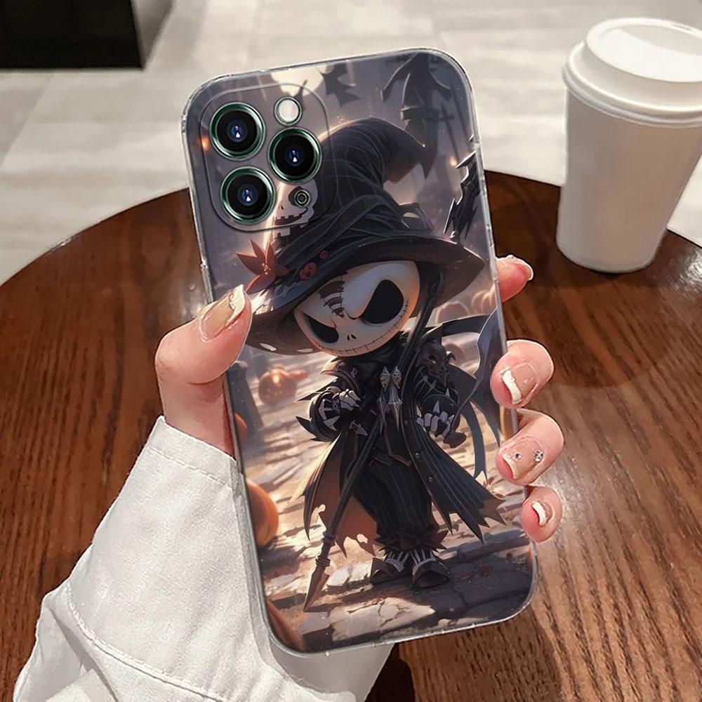 Phone Case For iPhone 17 Pro Max 17E 11 12 13 14 15 16 Pro Max Plus 17 Air 16E 7 Soft Cover Cute Baby Jack Skellington Halloween