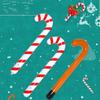 1pcs Christmas Inflatable Candy Canes Balloons