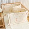 Universal Crib Bumper Soft Guard Breathable for Baby Crib Cotton Padding Crib Side Playpen Side Bed