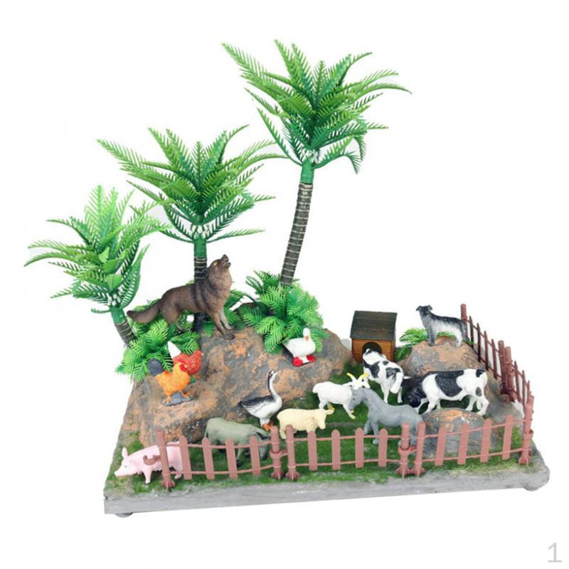 

Animal Figures Micro Scenery Board Decoration Kids Playset G