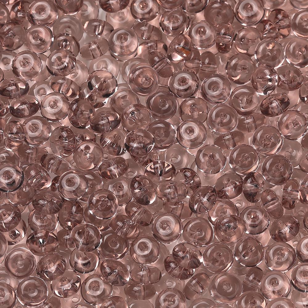 50pcs/Lots Colored Glass Seed Bead Abacus Shape Spacer Loose Beads for DIY Jewelry Making Bracelet Necklace Charms Accessories