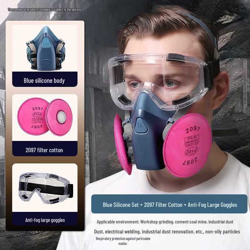 Longchan Industrial Dust Mask & Goggles Kit
