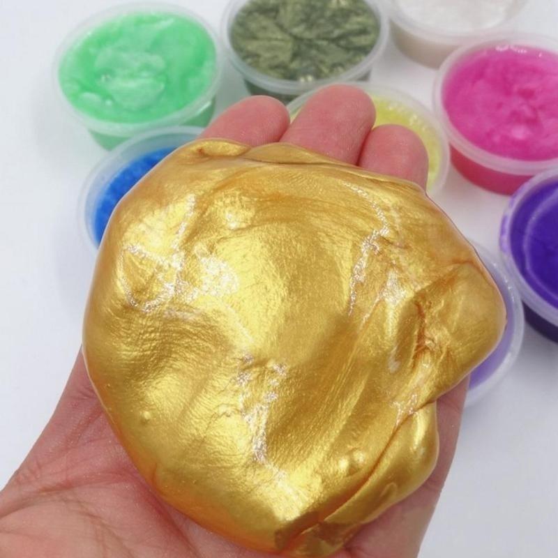 Matte Shimmer  Kids Clay Toy Fluffy Floam Slime Putty Durtend 50ml Scented Stress Relief