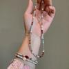 Handmade Handwoven Natural Stone Beaded Chain Necklace Featuring Pearls Pendant for Women's Fashion Jewelry Pieces