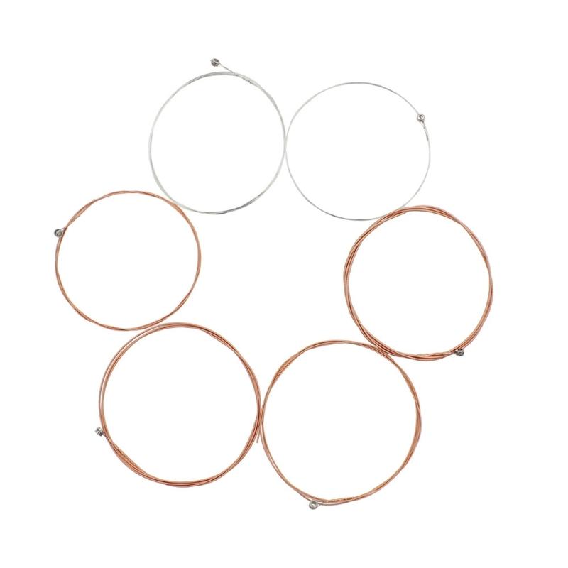 6 Pcs Acoustic Guitar Strings for 6 String Classical Guitars Accessories