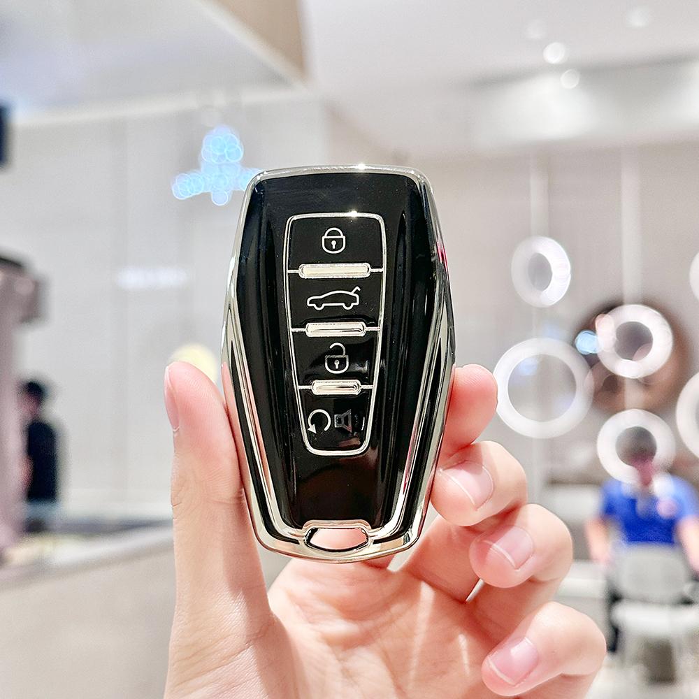 TPU Car Remote Key Case Cover for Geely Emgrand X7 EX7 Coolray 2019 - 2020 Auto Styling Holder Shell Fob Accessories