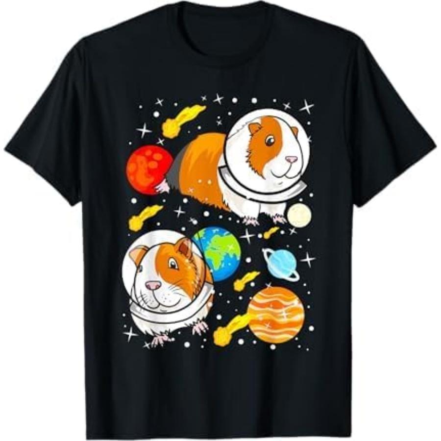 Space Astronaut Guinea Pig T-Shirt D99 Mens Womens Tank Top Sweatshirt Hoodie Black XXXXXL разноцветный