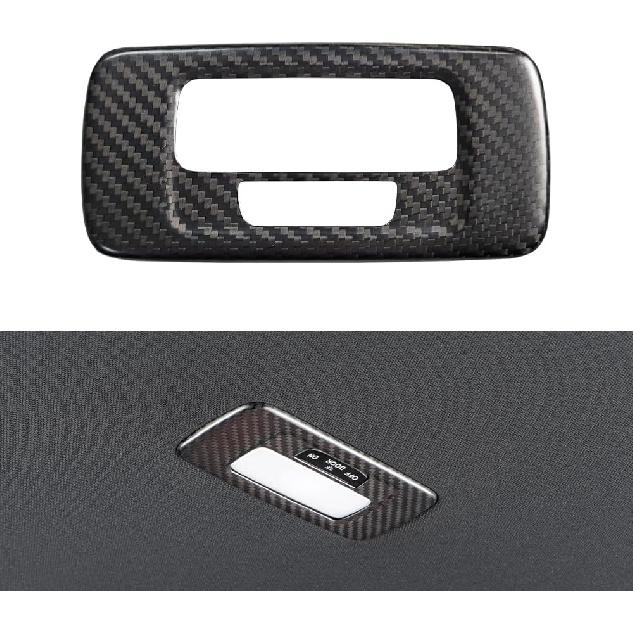 

JSWAN Carbon Fiber Rear Reading Light Cover Trim Fit for 11th Gen Civic Hatchback Sedan Type r FL5 Typer Rear Row Roof Reading Lamp Cover Inner матовый черный