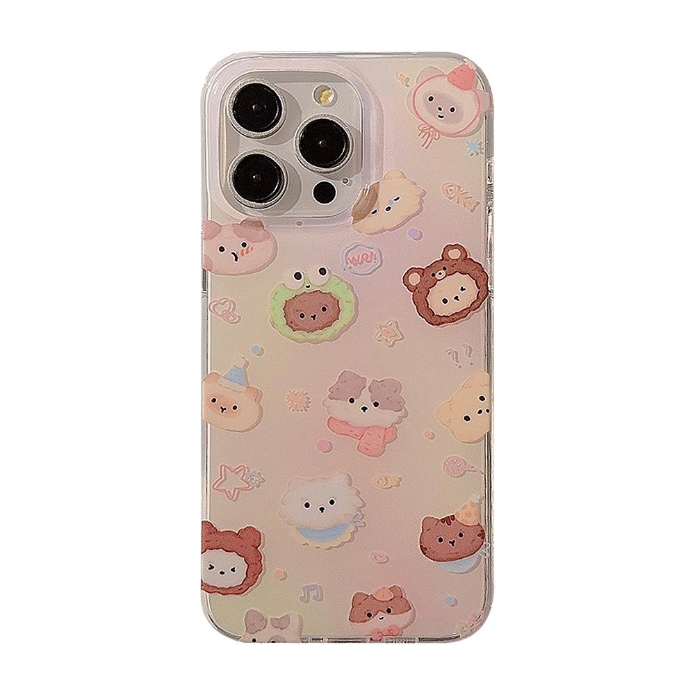 Double Layer IMD Phone Case Suitable for 14 Apple 15 Promax Cute Animal Full Screen Iphone13 Promax 16