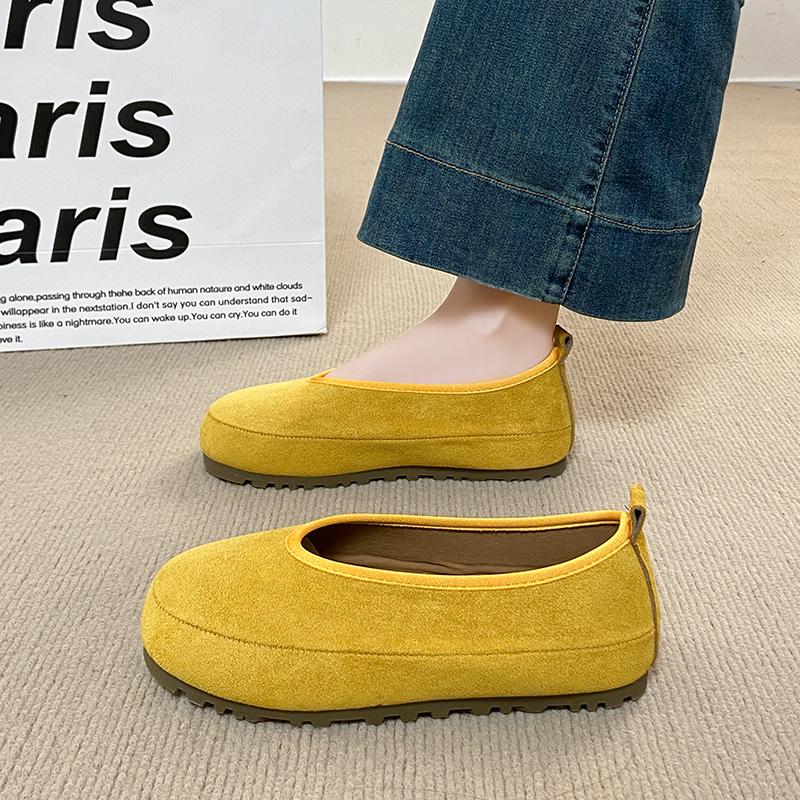 CRLAYDK Women's Footbed Comfortable Slip On Mules House Slipers With Arch Support Ladies Suede Moccasins Casual Flat Shoes