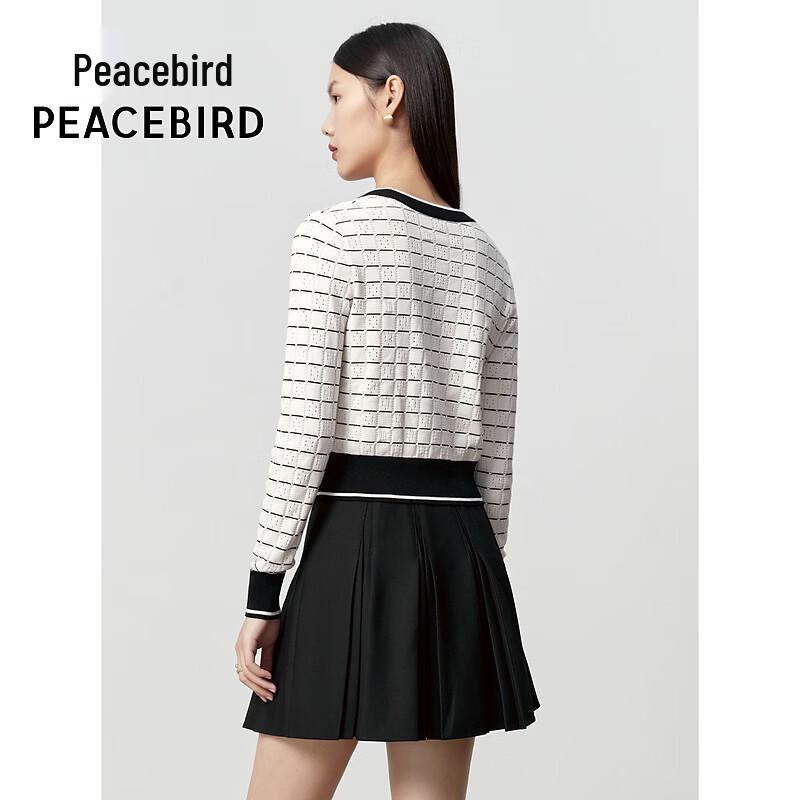 PEACEBIRD Women's Round Neck Knit Sweater