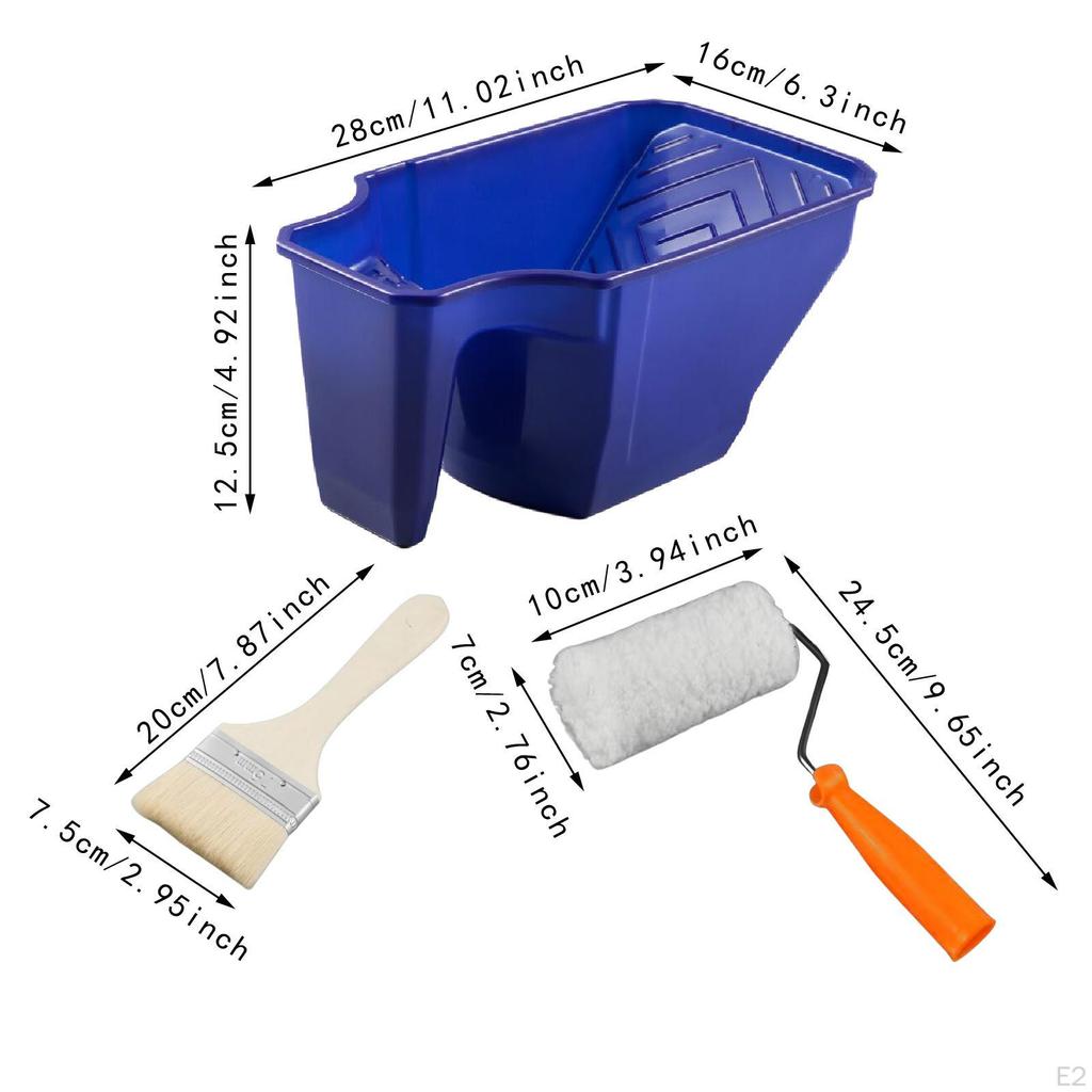 Farbroller-Abtropfschale-Set Becher Multifunktional mit Pinsel Effizienz Professionell