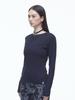 DILETTANTISME Slit Button T-Shirt (Bk)
