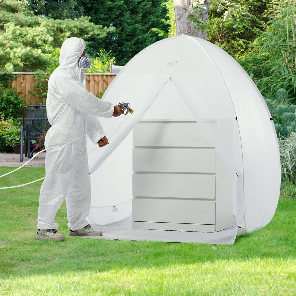 Spray Paint Shelter Portable Spray Paint Tent Booth 60x60x70 in Pop Up