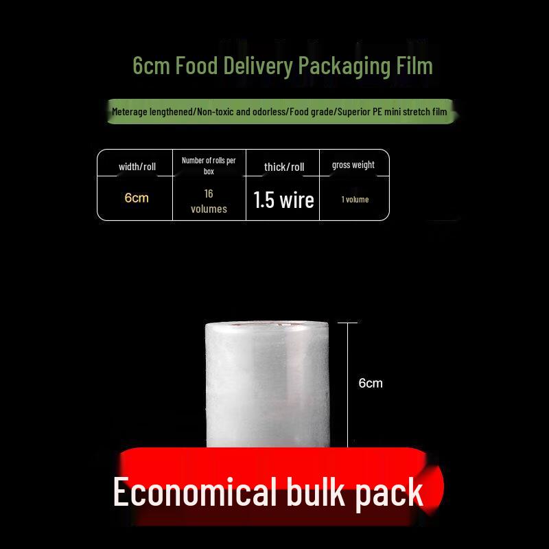 PE Takeaway Food Sealing Film Roll
