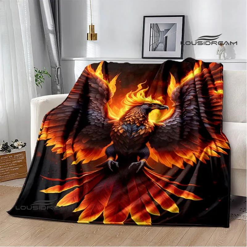 3D Phoenix printed blanket Flannel Warm blankets Soft and comfortable blanket bed linings cubre cama Birthday Gift