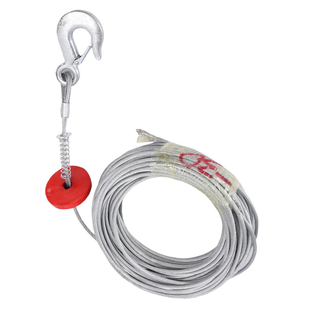 Windenkabel 6mm 30m 17637lb Tragfähigkeit Anti Stahlwindenseil für Kran Abschleppwagen