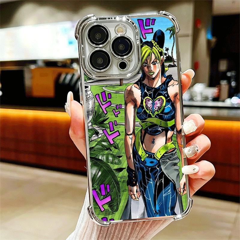 

JoJo Adventure Джолин Куджо Мягкий чехол для телефона для iPhone 15 16 17 Air 14 Pro Max 16E Plus 13 12 Mini Покрытие Защита от падения Fundas iPhone 17 Pro