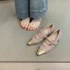 2025 Designer Women Pumps Shoes Fashion Shallow Shoes Spring Autumn Ladies Elegant Party Dress Thick Heel Footwear