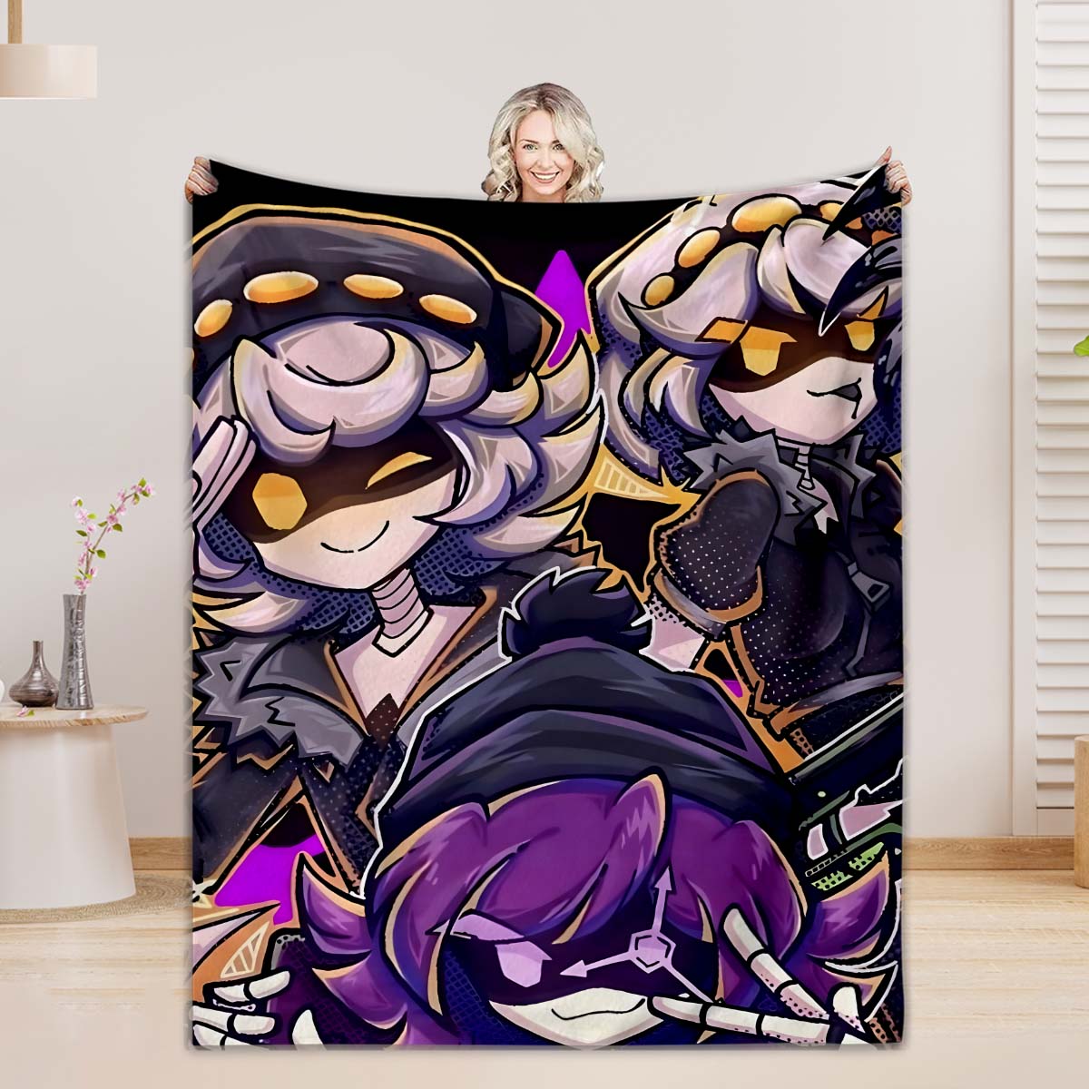 

1pc Flannel Blankets Colorful Football Printed Quality Soft Warm Throw Blanket Winter for Kids Boys Couch Bed Fluffy Bedspread 75x100cm (30x40inch)