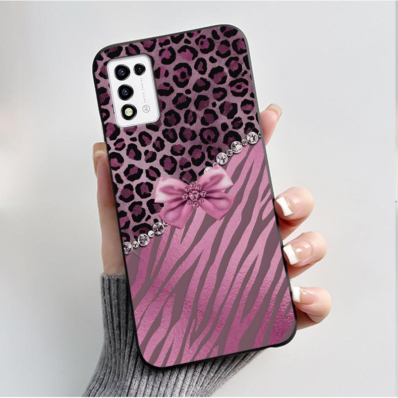 Phone Case For ZTE Libero 5G III A202ZT / Libero 5G II A103ZT Casing Fashion Butterfly Flower Black Soft TPU Case Silicone Cover