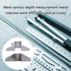 Stainless Steel Depth Measuring Tool Suitable for Engineers and DIY Enthusiasts Ensuring Durability and Rust Resistance