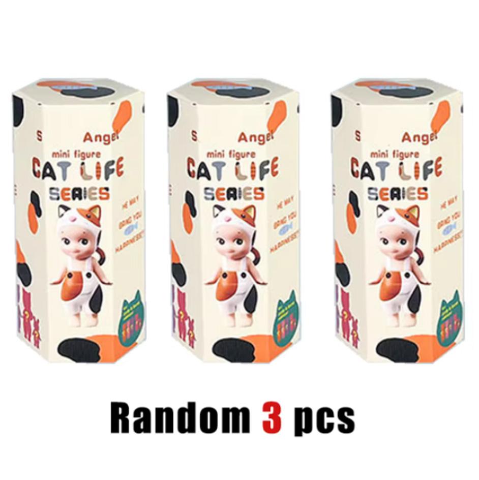 S Angel Hippers Blind Box Cat Life Hippers Angel Series Anime Figures Surprise Box Toys for Kids Figure Limite Toy