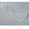 ANENJERY Necklace For Women Curved Tube Necklace Simple Elegant Style