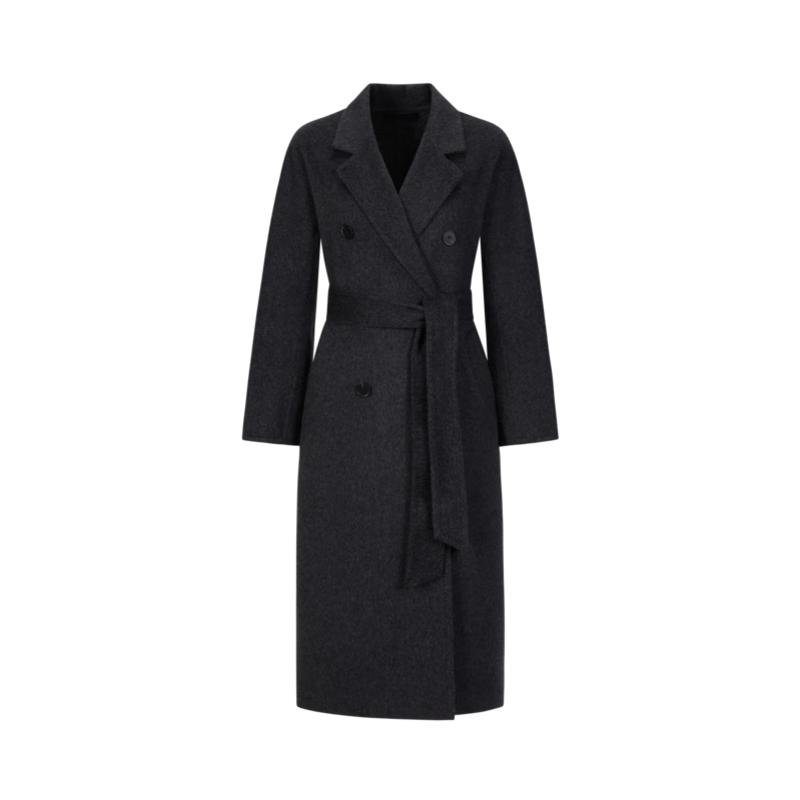 Jiu Zi Anna Kou Relaxed Luxury Wool Blend Double-Faced Coat