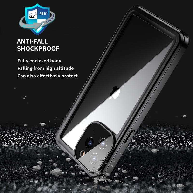 Professionelles 10 Meter wasserdichtes Gehäuse für iPhone15 14 13 11 Pro Max 12 Mini Stoßfestes Sturzschutz-Tauchcover für iPhone Xs Max XR