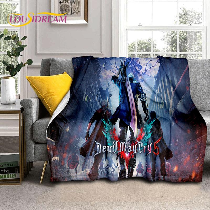D-Devil May Cry Games DMC Gamer HD Blanket,Soft Throw Blanket for Home Bedroom Bed Sofa Picnic Travel Office Cover Blanket Kids