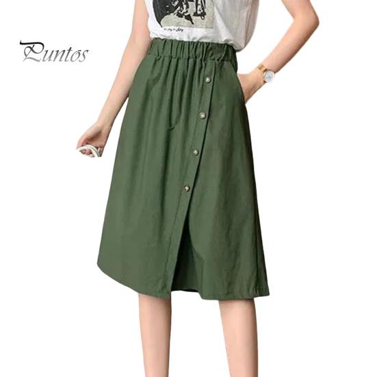 Pantalones cortos holgados hasta la rodilla con cintura alta elástica y pierna ancha para mujer