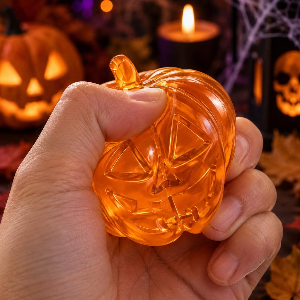 Halloween Pumpkin Toy, Stress Toy, Random Color Resin Pumpkin for Party Favors