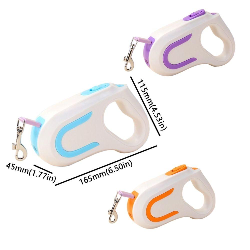 3m Extendable Retractable Dog Leash Adjustable Pet Walking Lead LED Luminous Leash  Outdoor Walking
