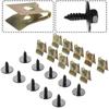Fastener Screw 20pcs Bolt For BMW Metal Screw Clips
