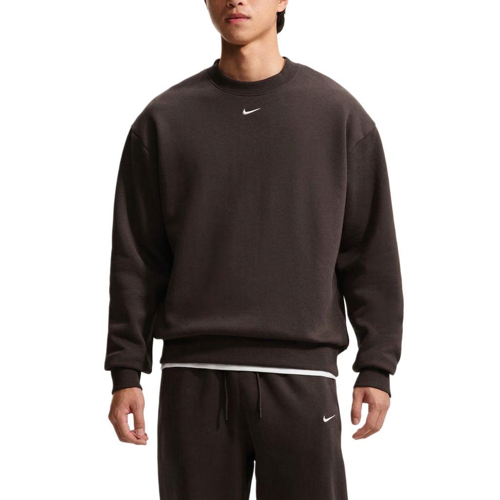 Nike AS SOLO BB LS Men's Brown Crew Neck Sweatshirt IX1937-220