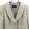 Giorgio Armani Made In Italy Linen Blend Tailored Jacket 44 Gray Women Used