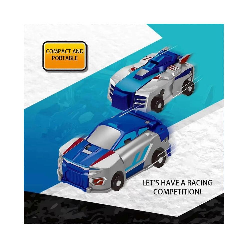 Magic Transformation Super Combination Car Toy 2 in 1 Kids Magnetic Collision Transforming Car Diy Toy Gift for Kids B
