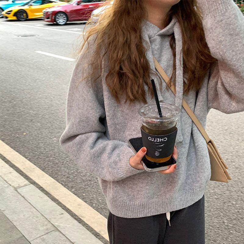 Hanorace de Toamnă Iarnă la Modă Mânecă Lungă Pulovere Uni Îmbrăcăminte Femei Casual Potrivit cu Orice Stil Tendință Stil Japonez Simplitate Topuri