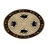 652F Round Carpet Retro Ethnic Type Floor Mat Resistant Rug Home Decoration
