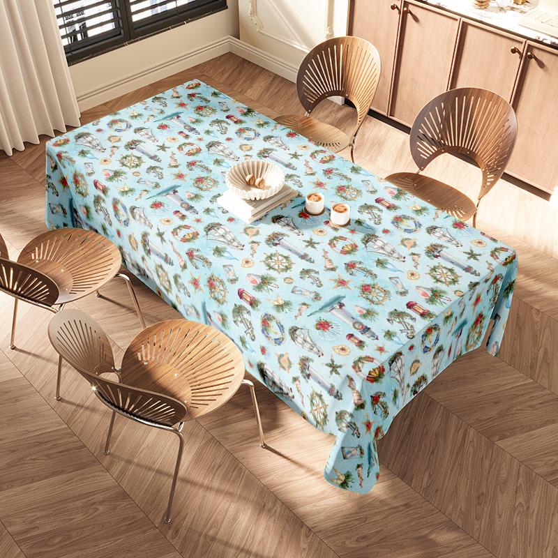 Waterproof Floral Tablecloth Vintage Farmhouse Kitchen Dining Table Cover Washable Decorative Table Topper for Party Wedding Dec