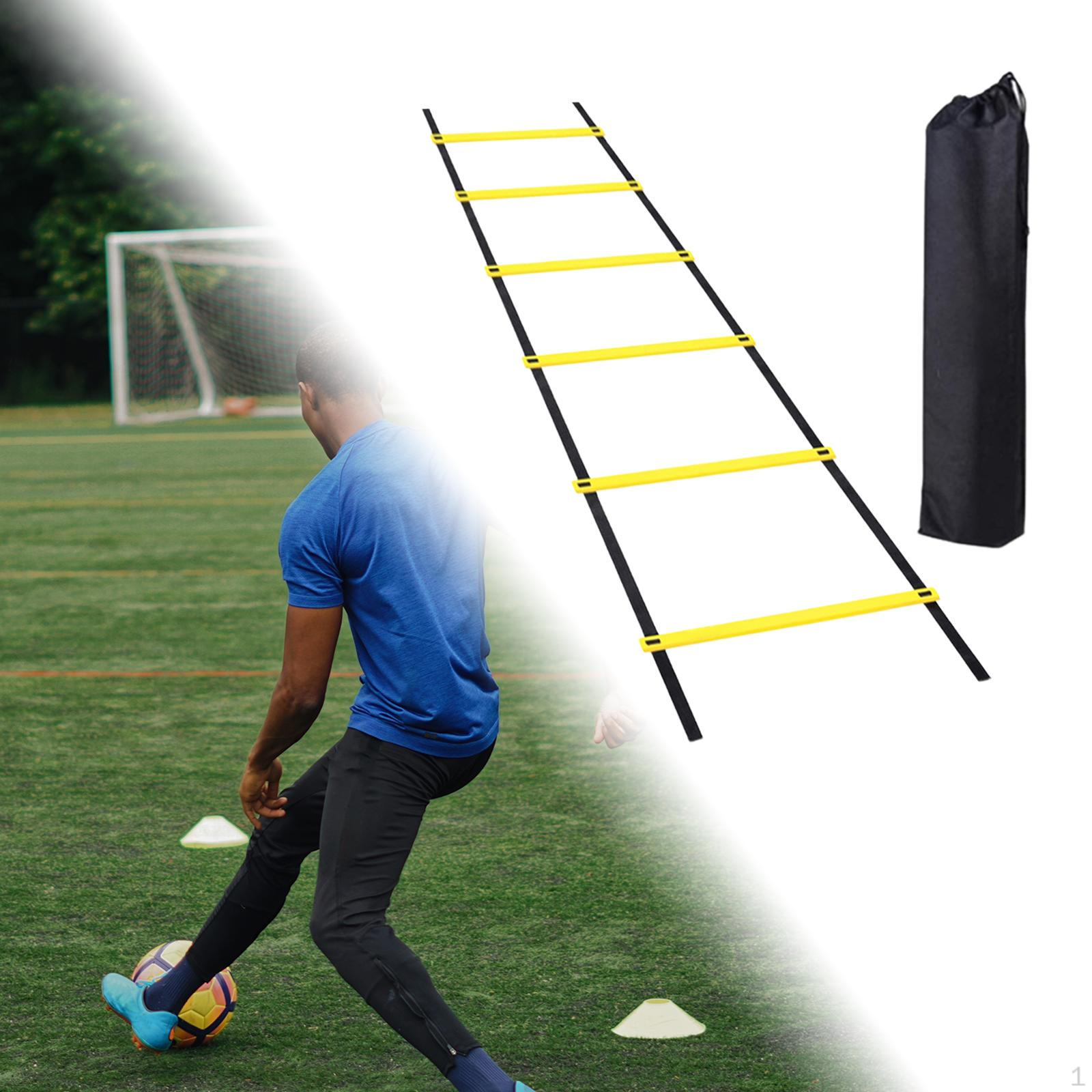 Adjustable Agility Ladder for Soccer and Volleyball Footwork Training Equipment 300cm 6 Sections