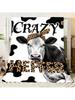Crazy Heifer Cow-Themed T-Shirt With Leopard-Print Head Design - Fun And White Cow Graphic Tee, Bold 'CRAZY' And Leopa